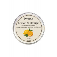 ТМ Vesna Освежающий зубной порошок Лимон и Апельсин