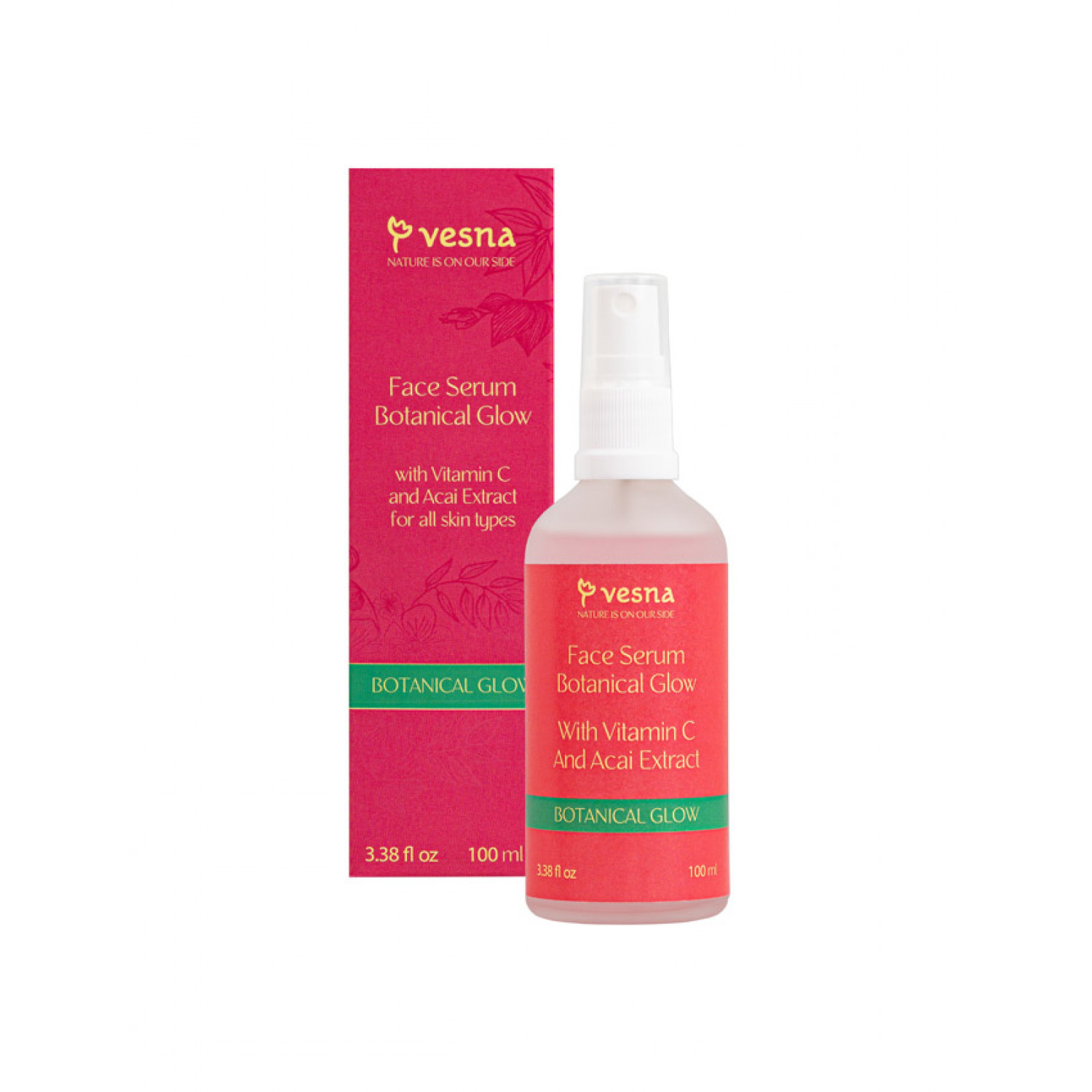 VESNA Сыворотка для лица "Растительное сияние" (Регенерирующая), 100 ml 2229