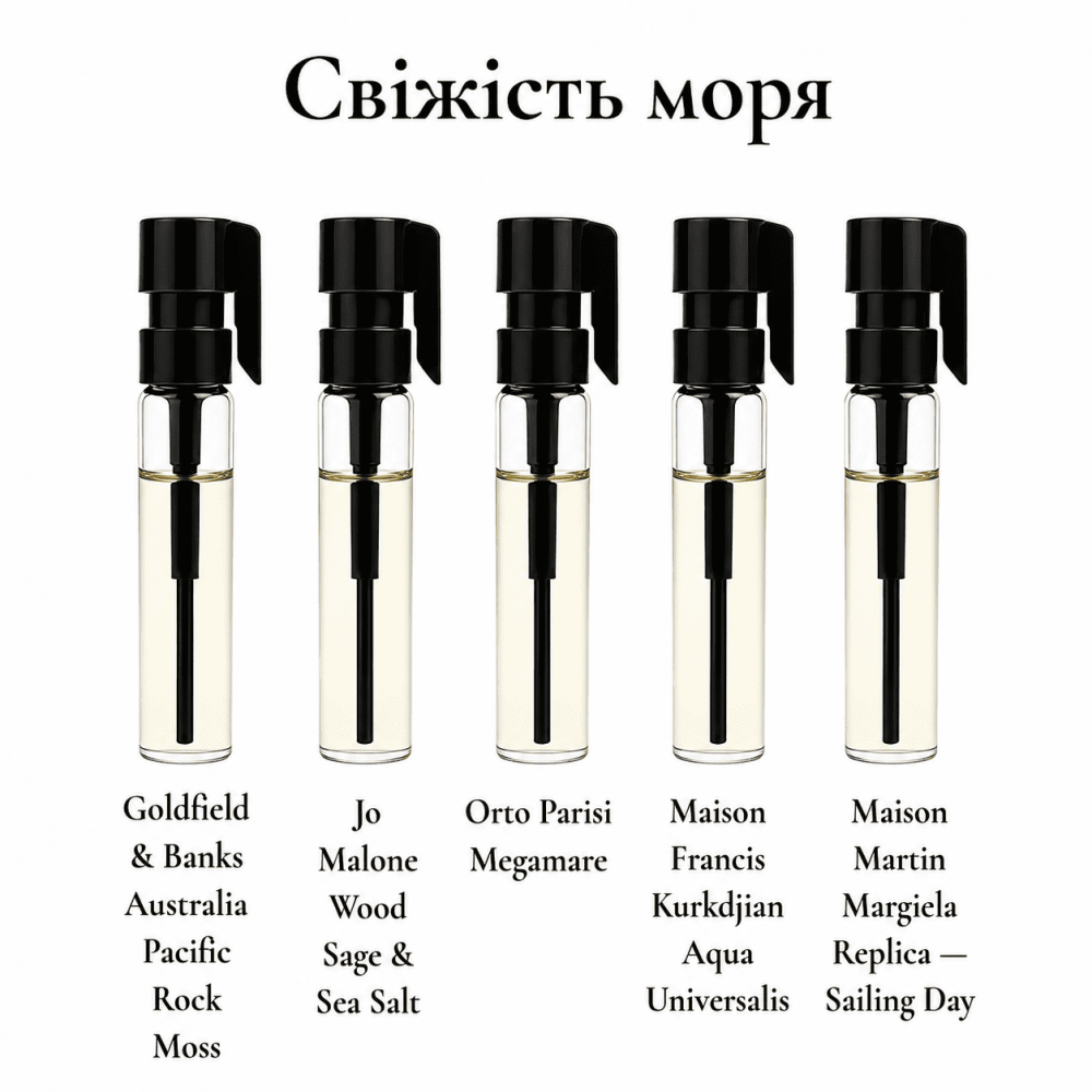 Парфумерний сет Свіжість моря, 5*1 ml