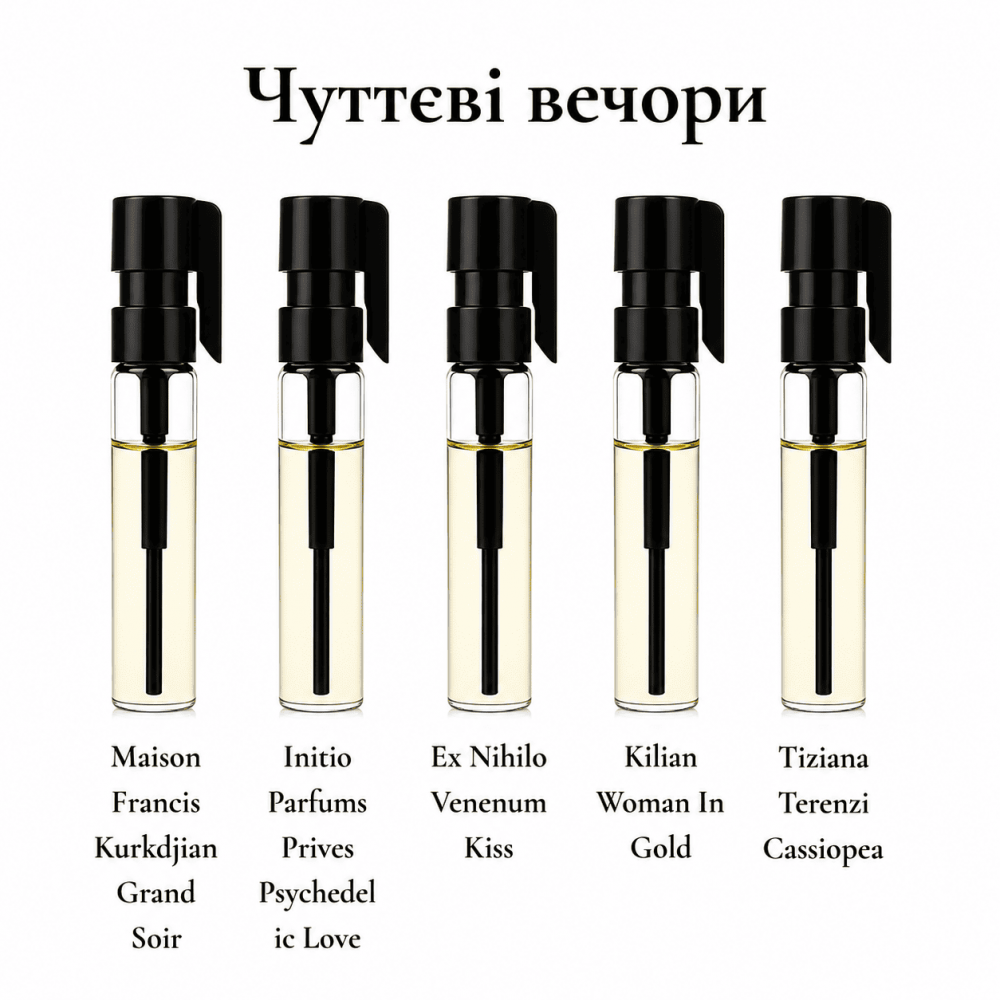 Парфумерний сет Чуттєві вечори, 5*1 ml