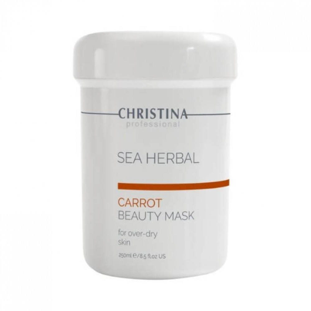 Christina Морквяна маска для сухої, подразненої, чутливої шкіри Sea Herbal Beauty Mask Carrot, 250 ml