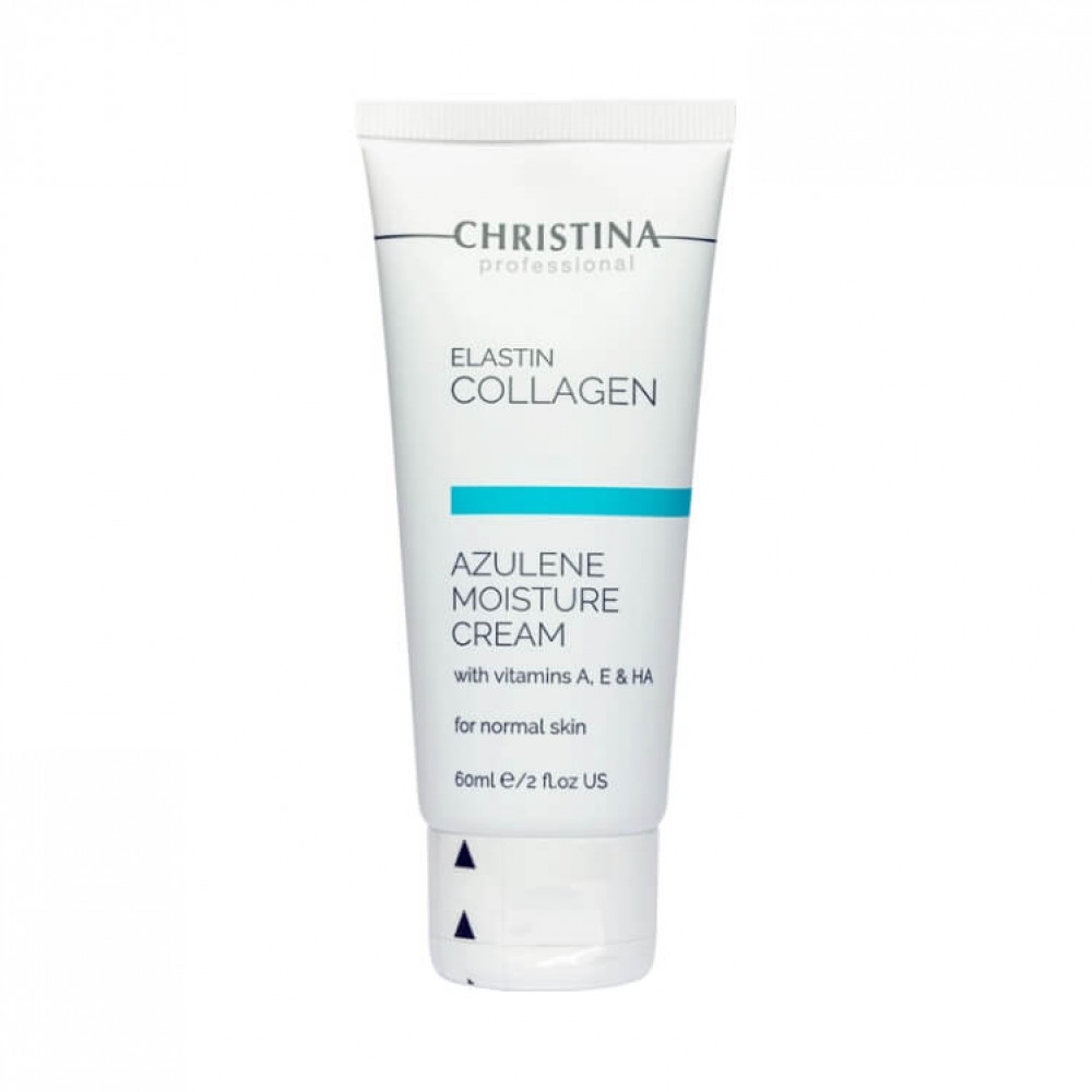 Christina Зволожуючий крем для нормальної шкіри Elastin Collagen Azulene Moisture Cream with Vitamin A, E, HA, 60 ml