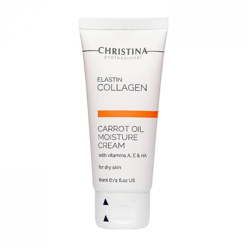 Christina Зволожуючий крем для сухої шкіри Elastin Carrot Oil Moisture Cream with Vitamin A, 60 ml