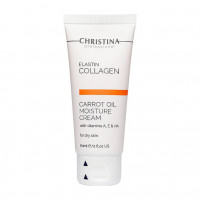 Christina Увлажняющий крем для сухой кожи Elastin Carrot Oil Moisture Cream with Vitamin A, 60 ml