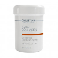 Christina Увлажняющий крем для сухой кожи Elastin Carrot Oil Moisture Cream with Vitamin A, 250 ml