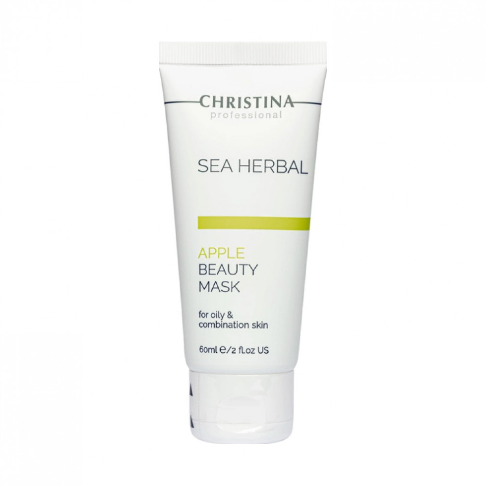 Christina Sea Herbal Beauty Mask Green Apple - Яблучна маска для жирної та комбінованої шкіри, 60 ml