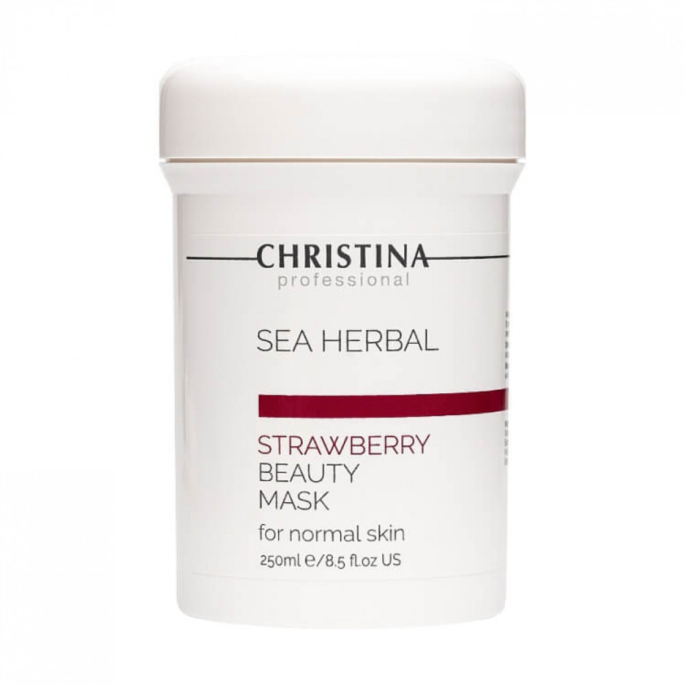 Christina Полунична маска краси для норм. шкіри Christina Sea Herbal Beauty Mask Strawberry, 250 ml