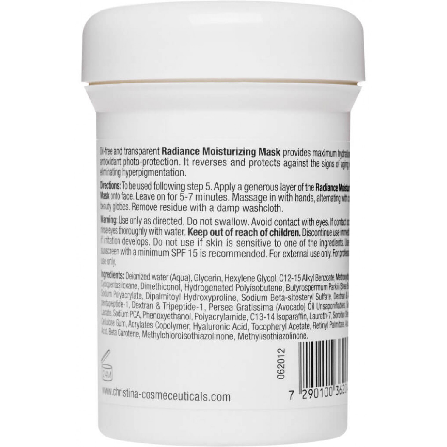 Christina Увлажняющая маска «Сияние» Forever Young Radiance Moisturizing Mask, 250 ml НФ-00020975