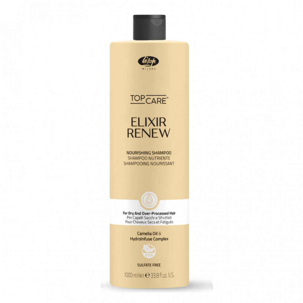 Lisap Elixir Renew Nourishing shampoo зволожуючий та живильний шампунь, 1000 ml