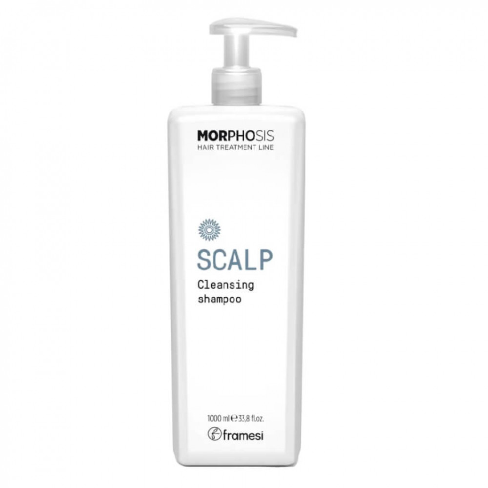 Framesi Morphosis Scalp Cleansing Shampoo Шампунь для глибокого очищення волосся та шкіри голови, 1000 ml