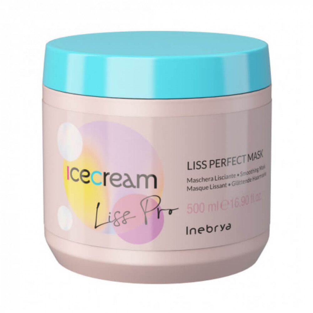 Inebrya Маска разглаживающая жесткие и пушистые волосы Inebrya Ice Cream Liss Perfect Mask, 500 мл