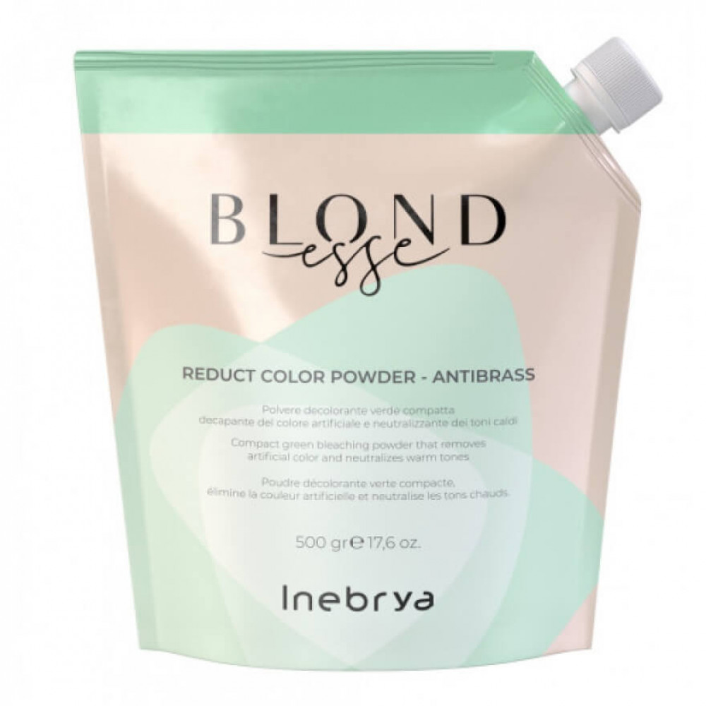 Пудра із зеленими мікропігментами Inebrya Blondesse Reduct Color Powder - Antibrass-5 Tones, 500 гр