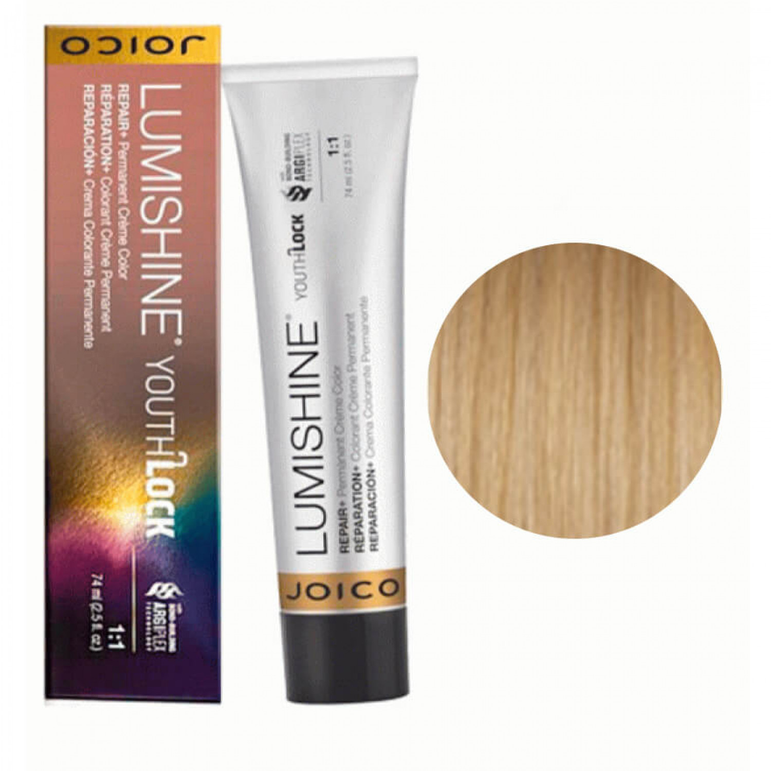 Joico LumiShine Youth Lock Permanent crème 10NNG (10.003) яркий натуральный блонд, натурально-золотистый, 75 ml НФ-00019334
