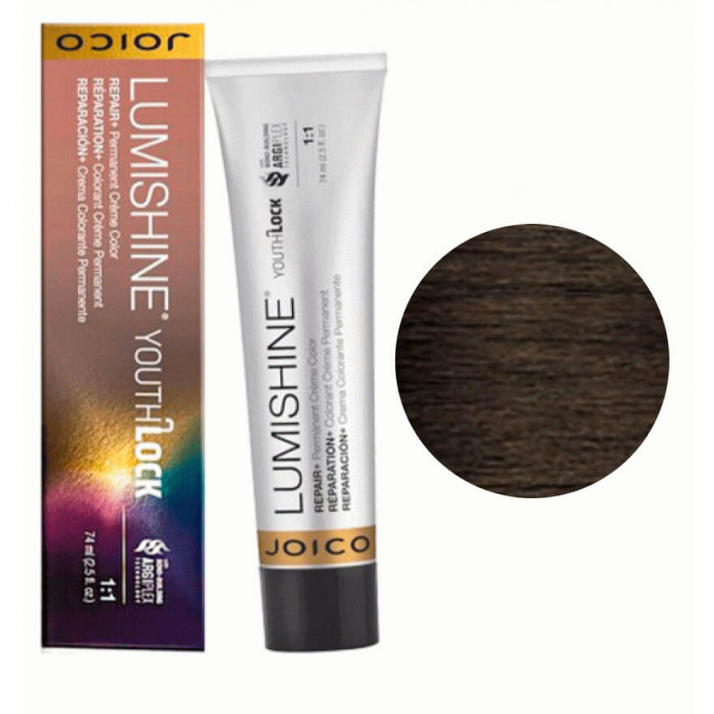 Joico LumiShine Youth Lock Permanent crème 4NN (4.00) середньо-коричневий натуральний, натуральний, 75 ml