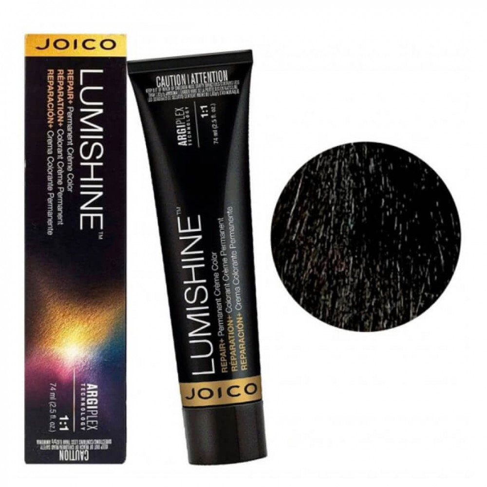 JOICO LumiShine Permanent Crème JOICO 4NW (4.077) середньо-коричневий натуральний, теплий, 74 ml