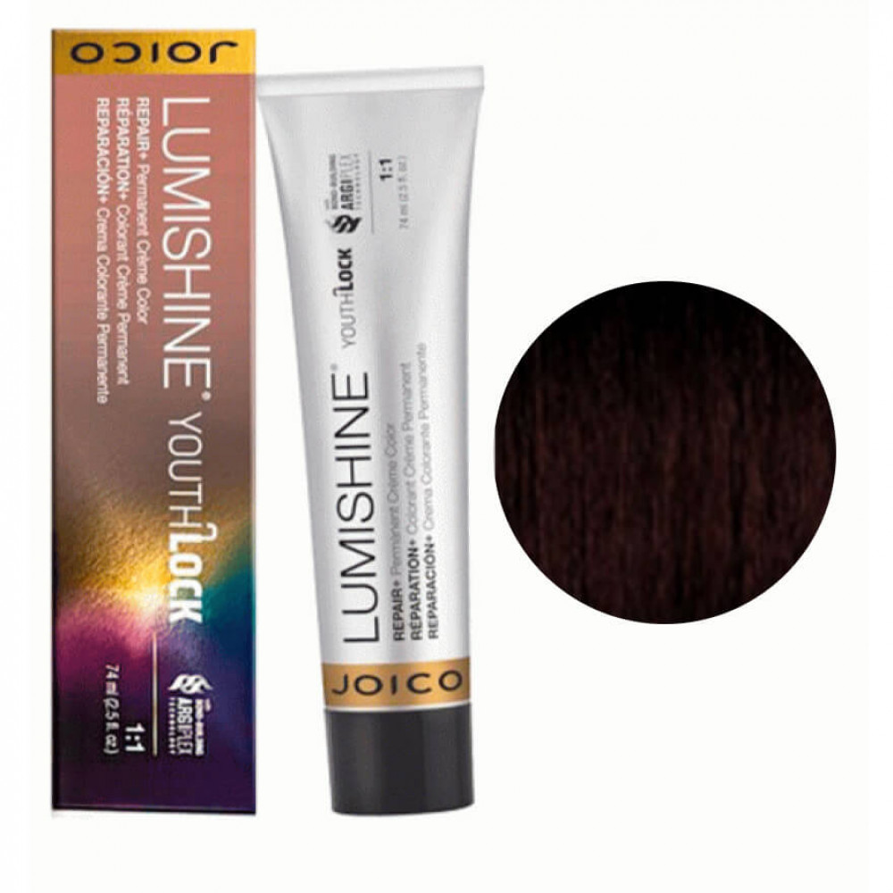 Joico LumiShine Youth Lock Permanent crème 4NNG (4.003) середньо-коричневий натуральний,натурально-золотистий, 75 ml