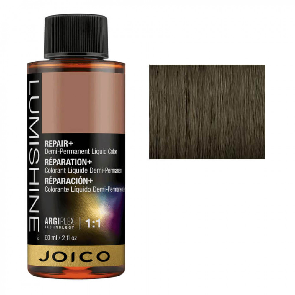 JOICO LumiShine Demi Liquid 5NA (5.01) светло-коричневыйд, натуральный пепельный, 60 ml