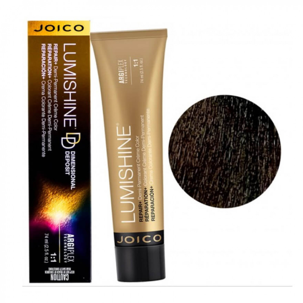 JOICO LumiShine Dimensional Deposit Crème 5NW (5.077) світло-коричневий натуральний, теплий DD, 74 ml