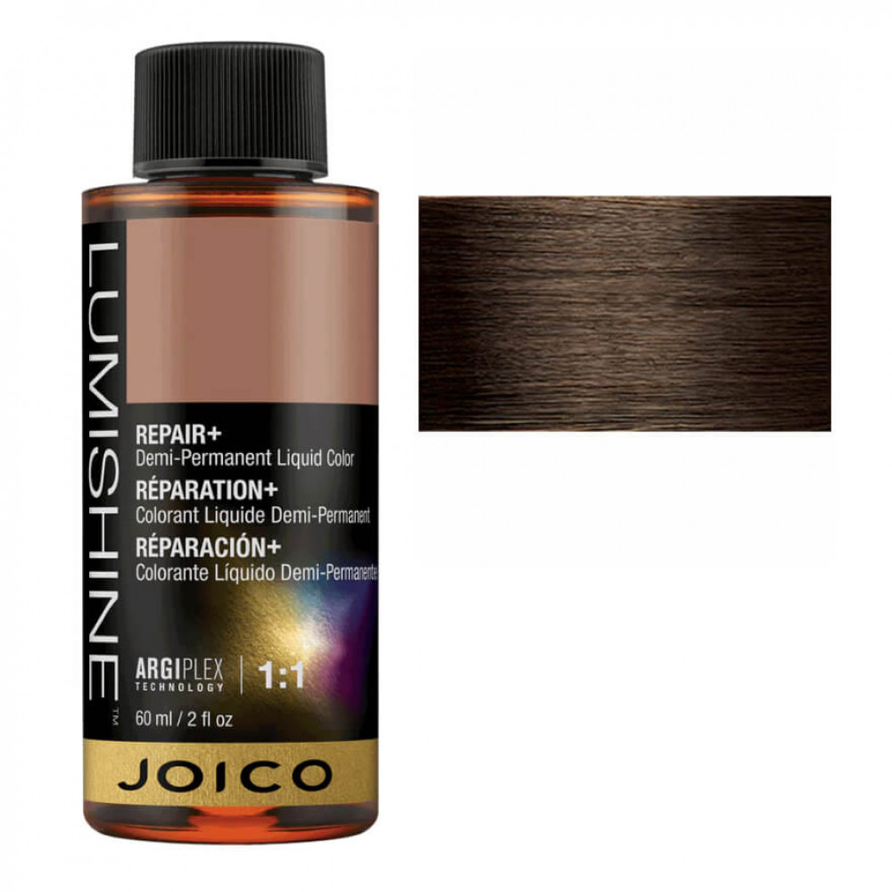 JOICO LumiShine Demi Liquid 5N (5.0) светло-коричневый натуральный, 60 ml