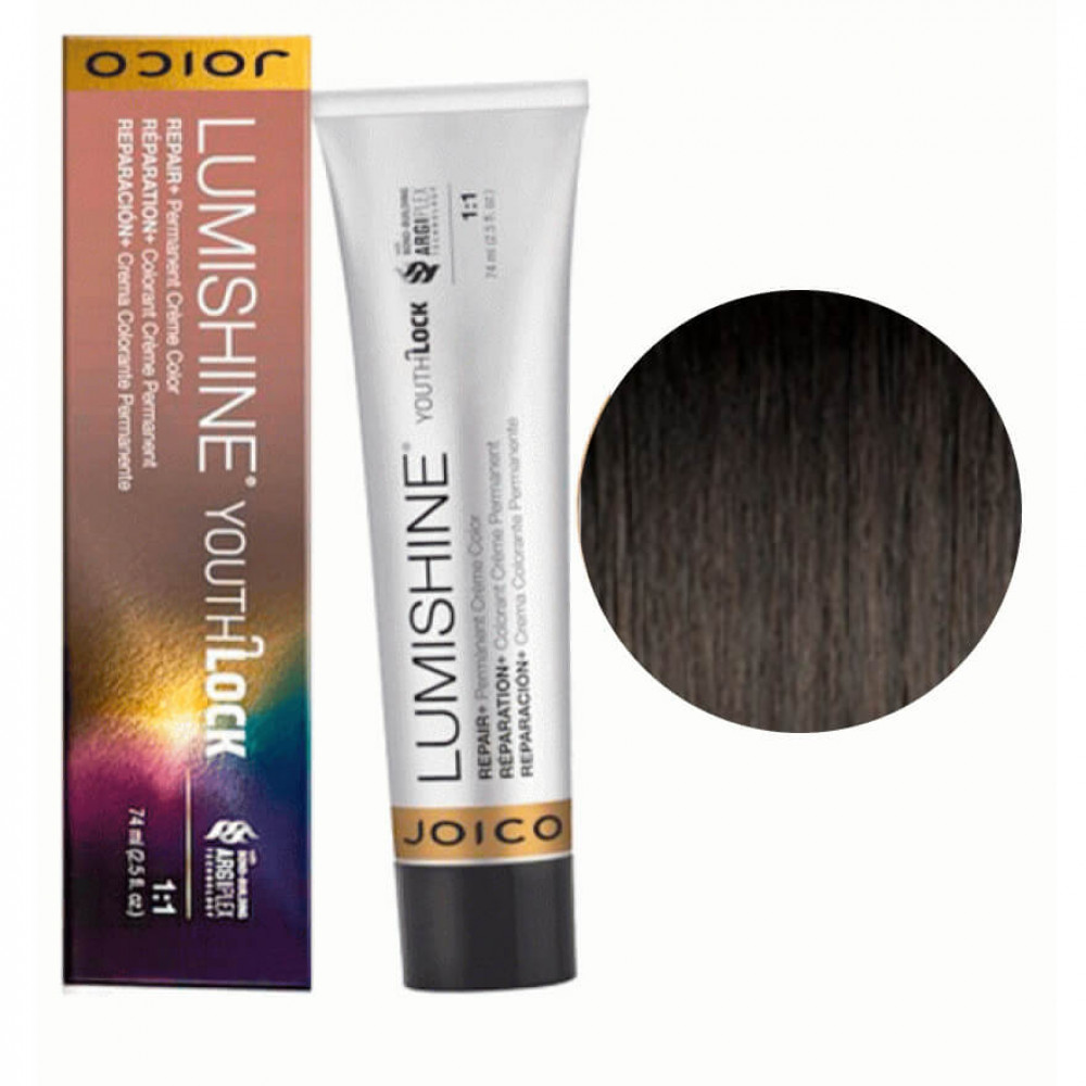 Joico LumiShine Youth Lock Permanent crème 5NN (5.00) світло-коричневий натуральний, натуральний, 75 ml