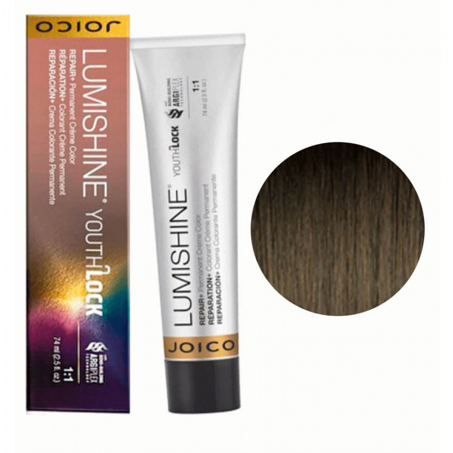Joico LumiShine Youth Lock Permanent crème 6NNA (6.001) темный натуральный блонд, натурально-пепельный, 75 ml НФ-00017247