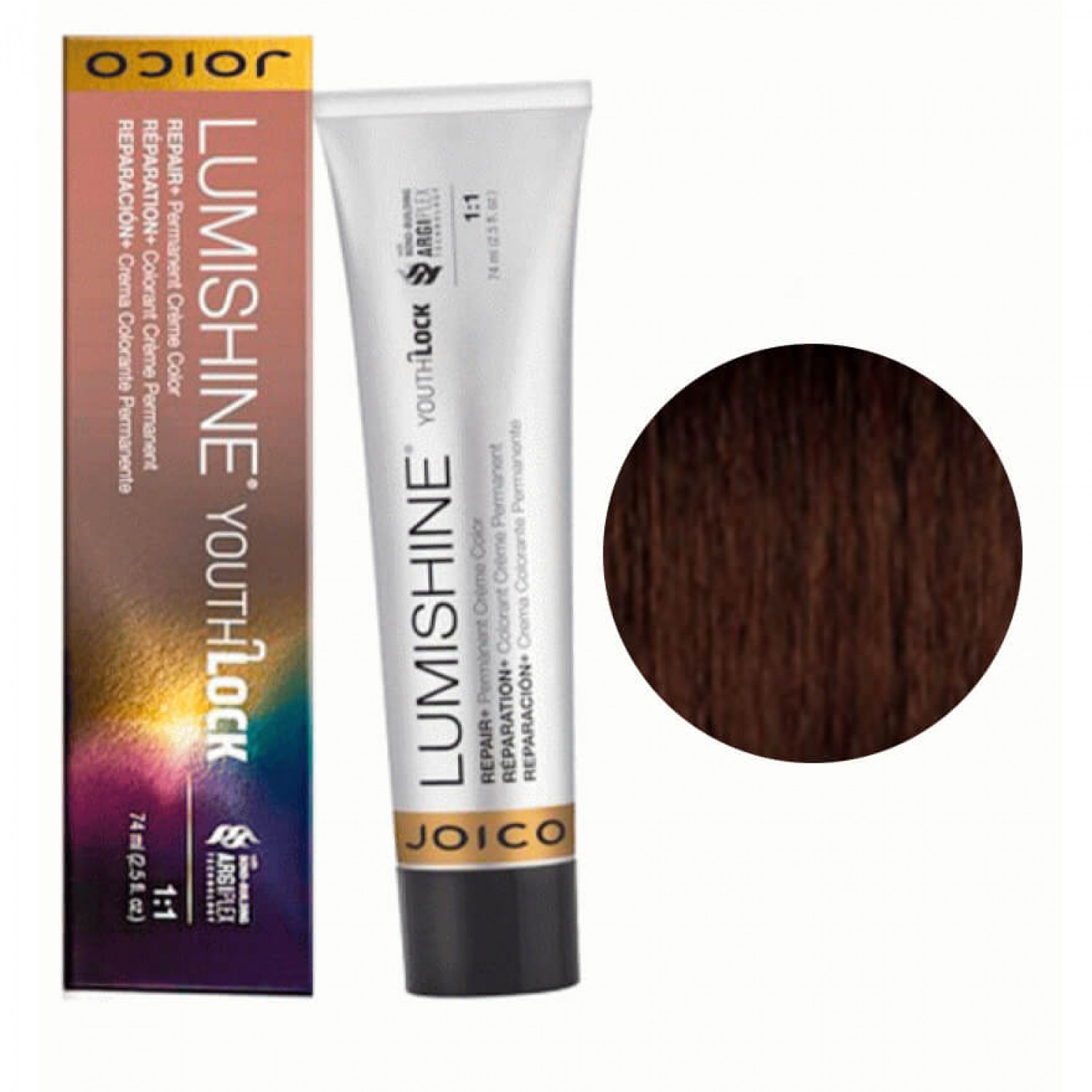 Joico LumiShine Youth Lock Permanent crème 6NNG (6.003) темный натуральный блонд, натурально-золотистый, 75 ml НФ-00019337