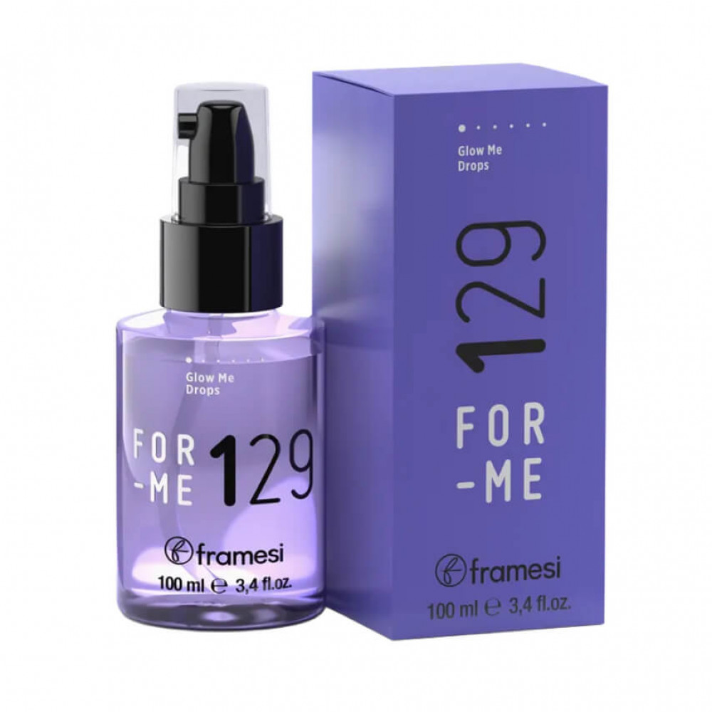 FRAMESI 129 Glow Me Drops Ультралегкая сыворотка для блеска волос, 100 ml