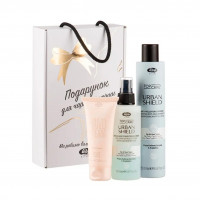 Lisap Подарочный набор средств по уходу Urban Shield для защиты от городских загрязнений, 250+150+75 ml