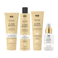 Lisap Набор увлажняющих средств Elixir Renew для мягкости и блеска волос: шампунь+маска+крем+масло, 250+200+150+50мл