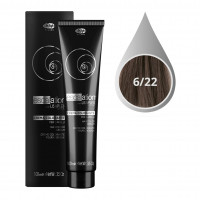 Lisap Крем-краска Escalation 6/22 темный блондин интенсивный пепельный, 100 ml