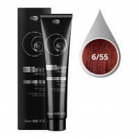 Lisap Крем-краска Escalation 6/55 темный блондин интенсивный красный, 100 ml