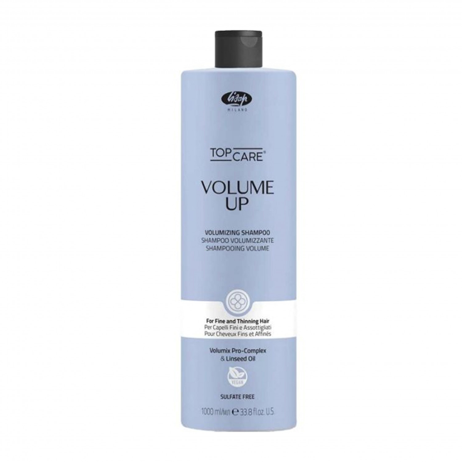 Lisap Volume Up Volumizing shampoo безсульфатный шампунь для объема, 1000 ml НФ-00028074