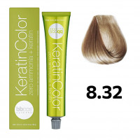 Bbcos KERATIN COLOR краска для волос 8/32 блондин светлый медовый, 100 ml