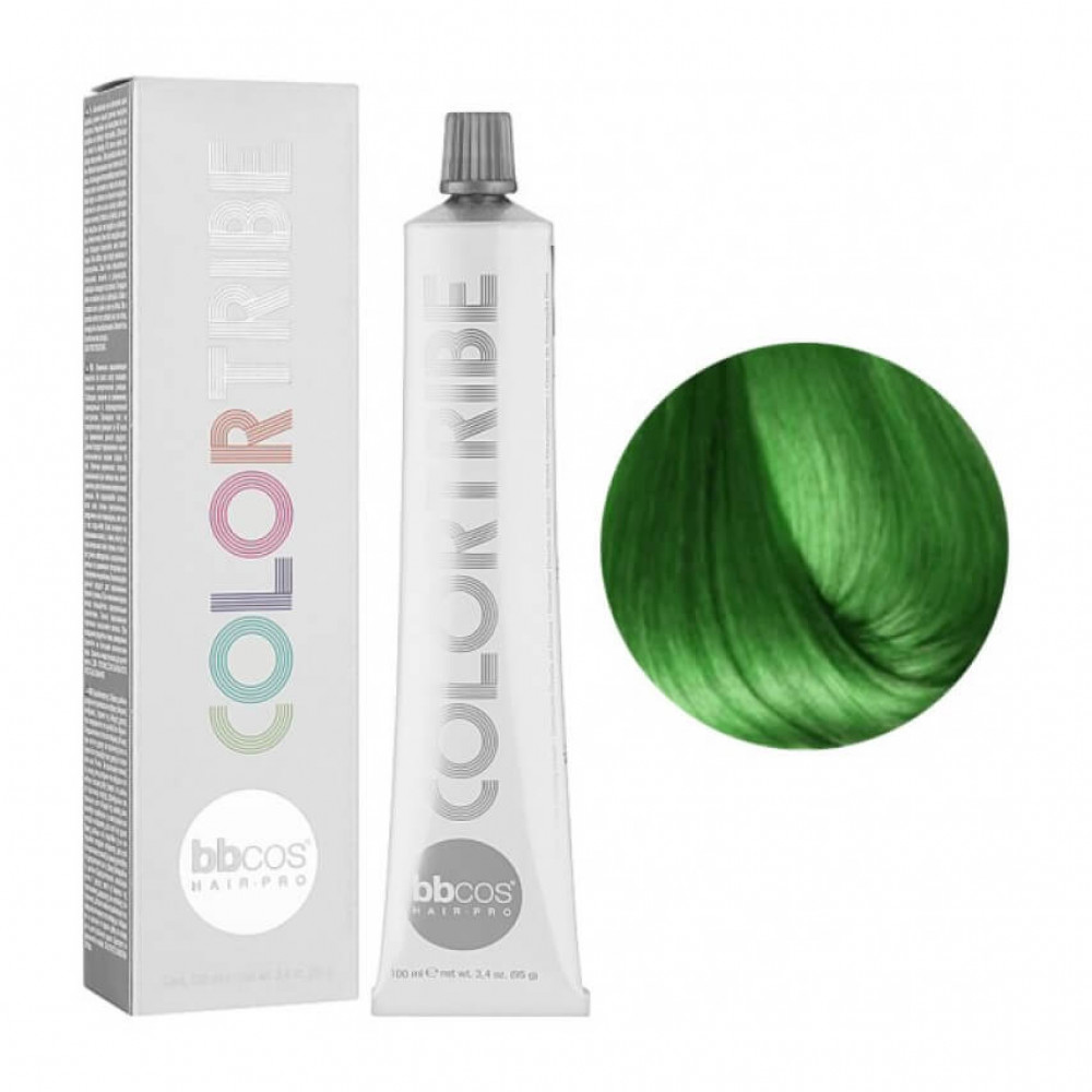 Bbcos COLOR TRIBE прямая окраска, цвет GREEN, 100 ml