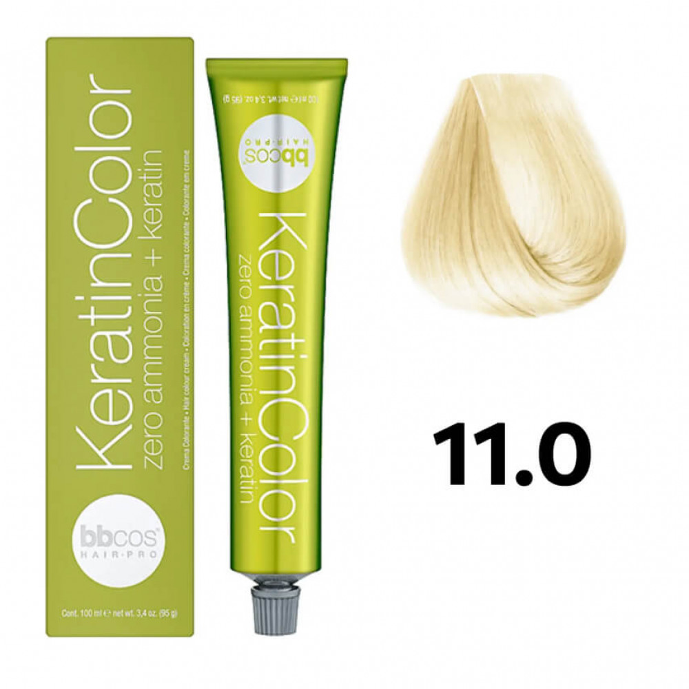 Bbcos KERATIN COLOR краска для волос 11/0 блондин очень светлый, 100 ml