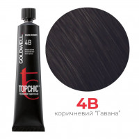 Стойкая профессиональная краска для волос Goldwell Topchic Hair Color Coloration 4B гавана коричневый, 60мл