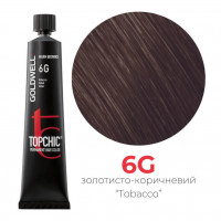 Стойкая профессиональная краска для волос Goldwell Topchic Hair Color Coloration 6G табак, 60мл
