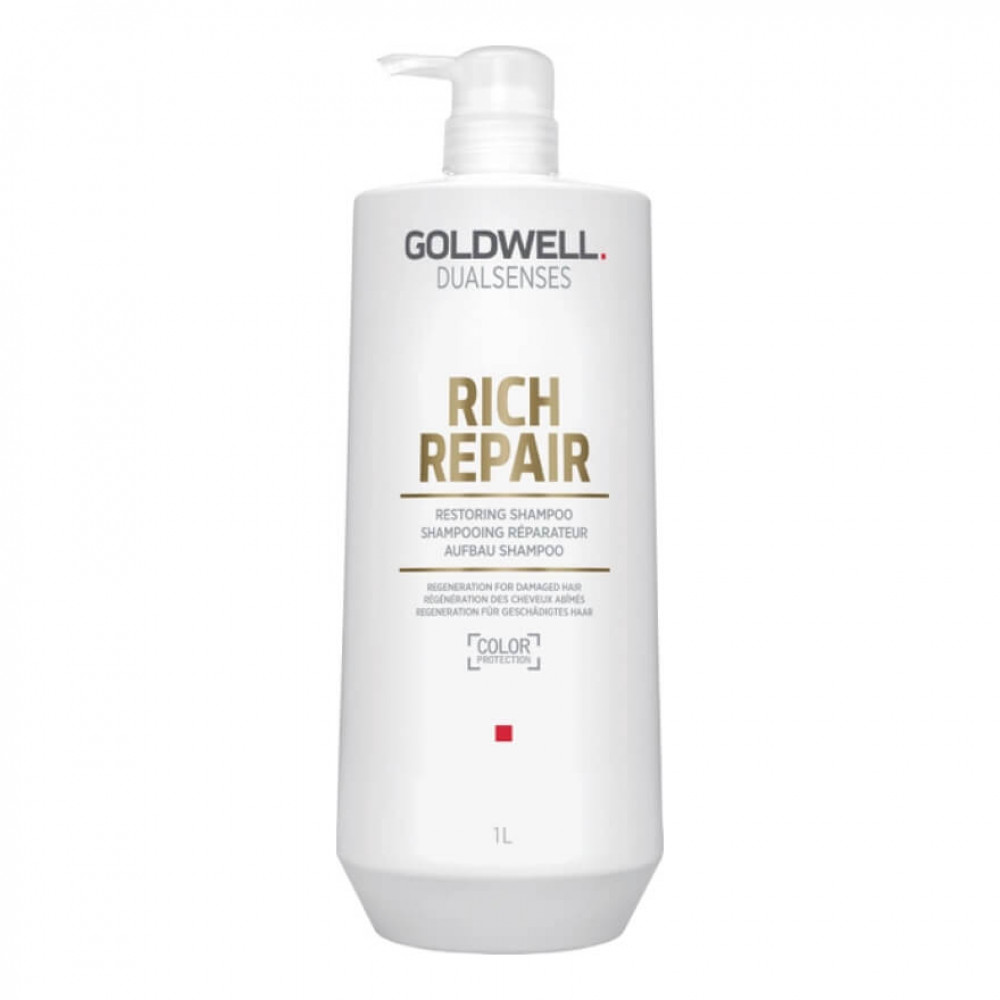 Goldwell Шампунь DSN Rich Repair відновлює для сухого та пошкодженого волосся, 1 л