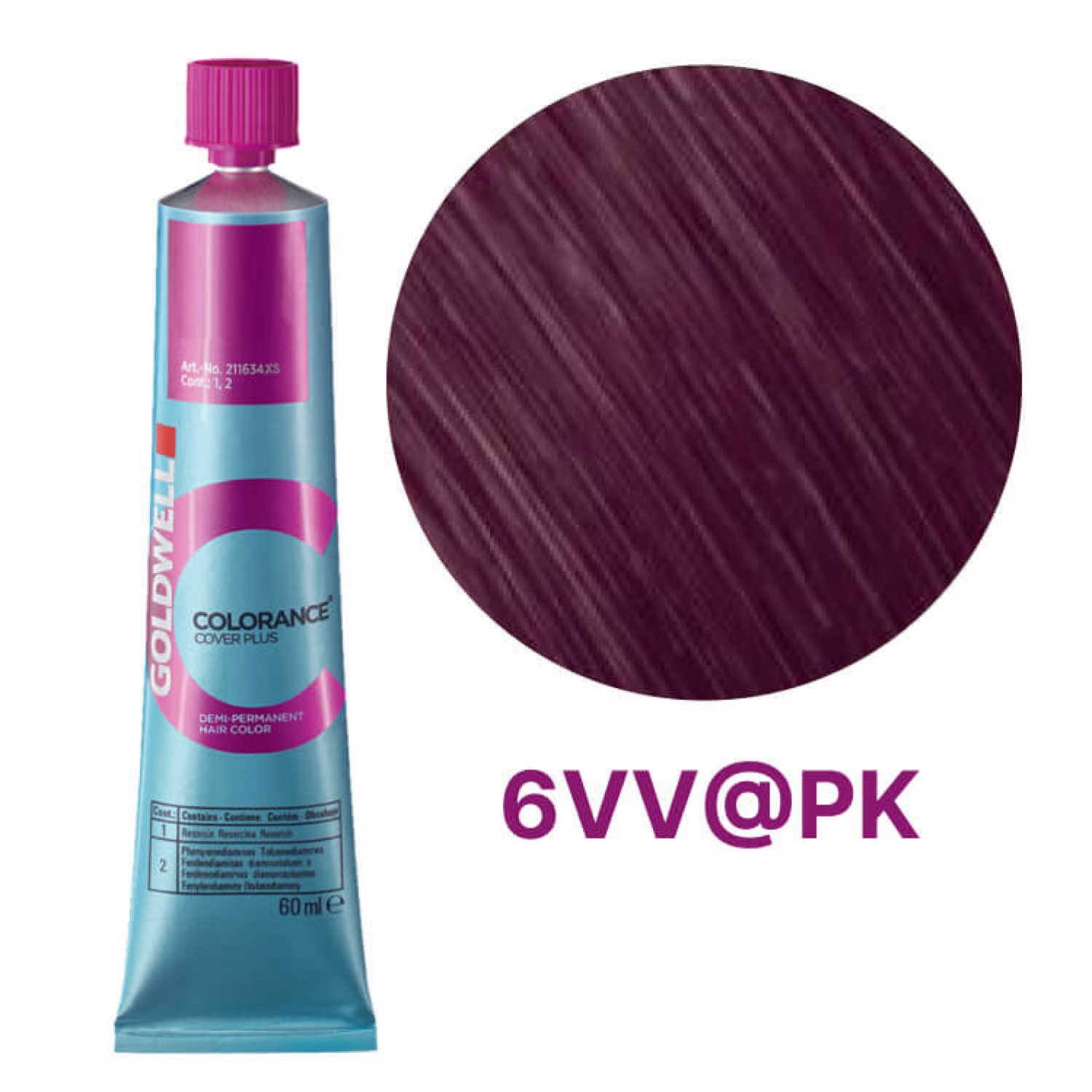 Краска тонирующая Colorance Cover Plus 6VV@PK стальной фиолетовый с розовым сиянием, 60 мл. НФ-00022448