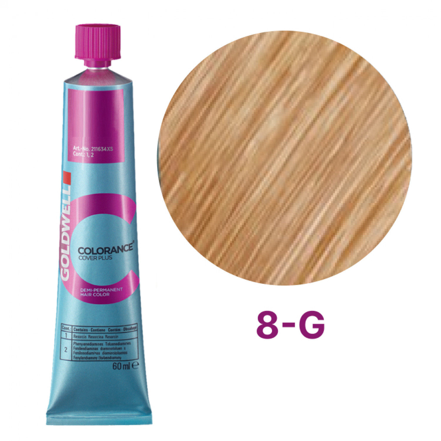 Краска тонирующая Colorance Cover Plus 8-G русый золотистый, 60 мл. НФ-00022486