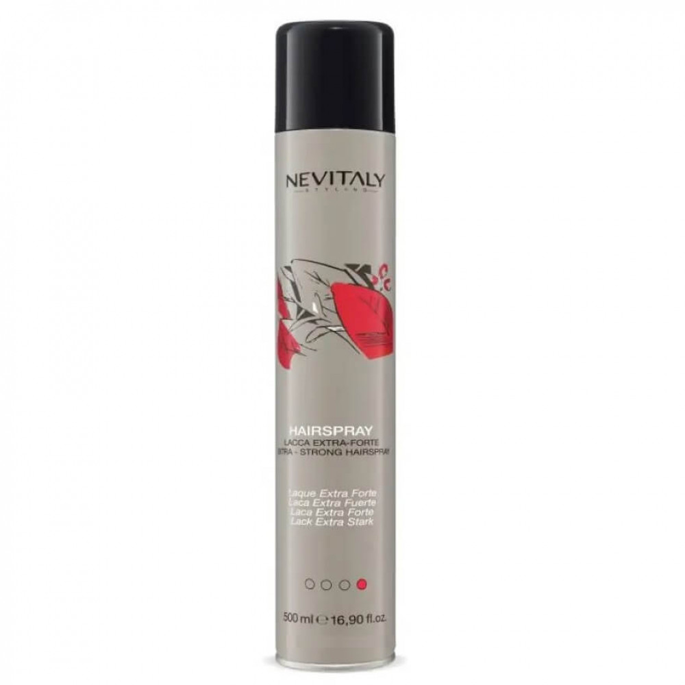 Лак для волос очень сильной фиксации Nevitaly Hair Spray Extra Strong, 500 ml