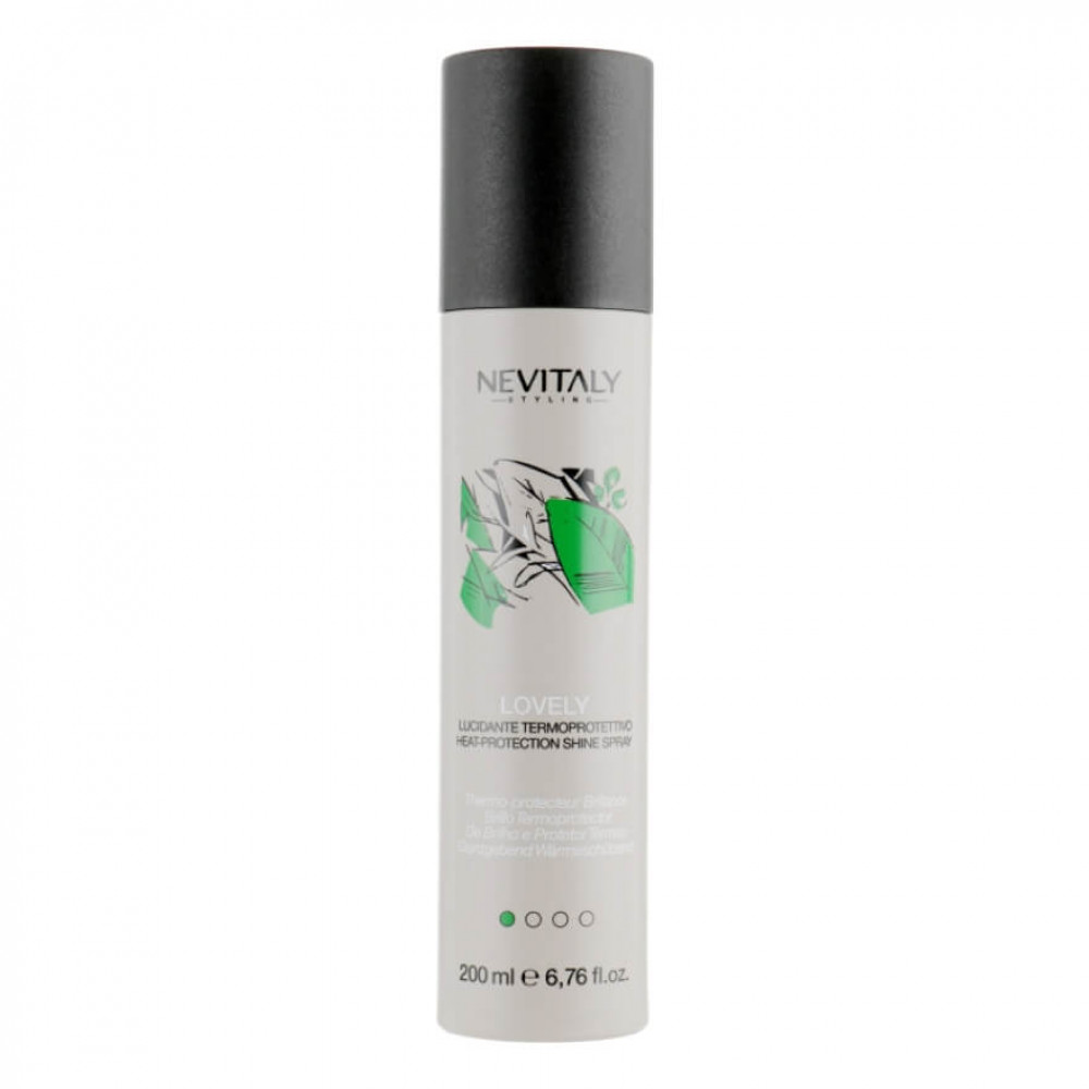 Термозахисний спрей для блиску волосся Nevitaly Heat-Protection Shine Spray, 200 ml