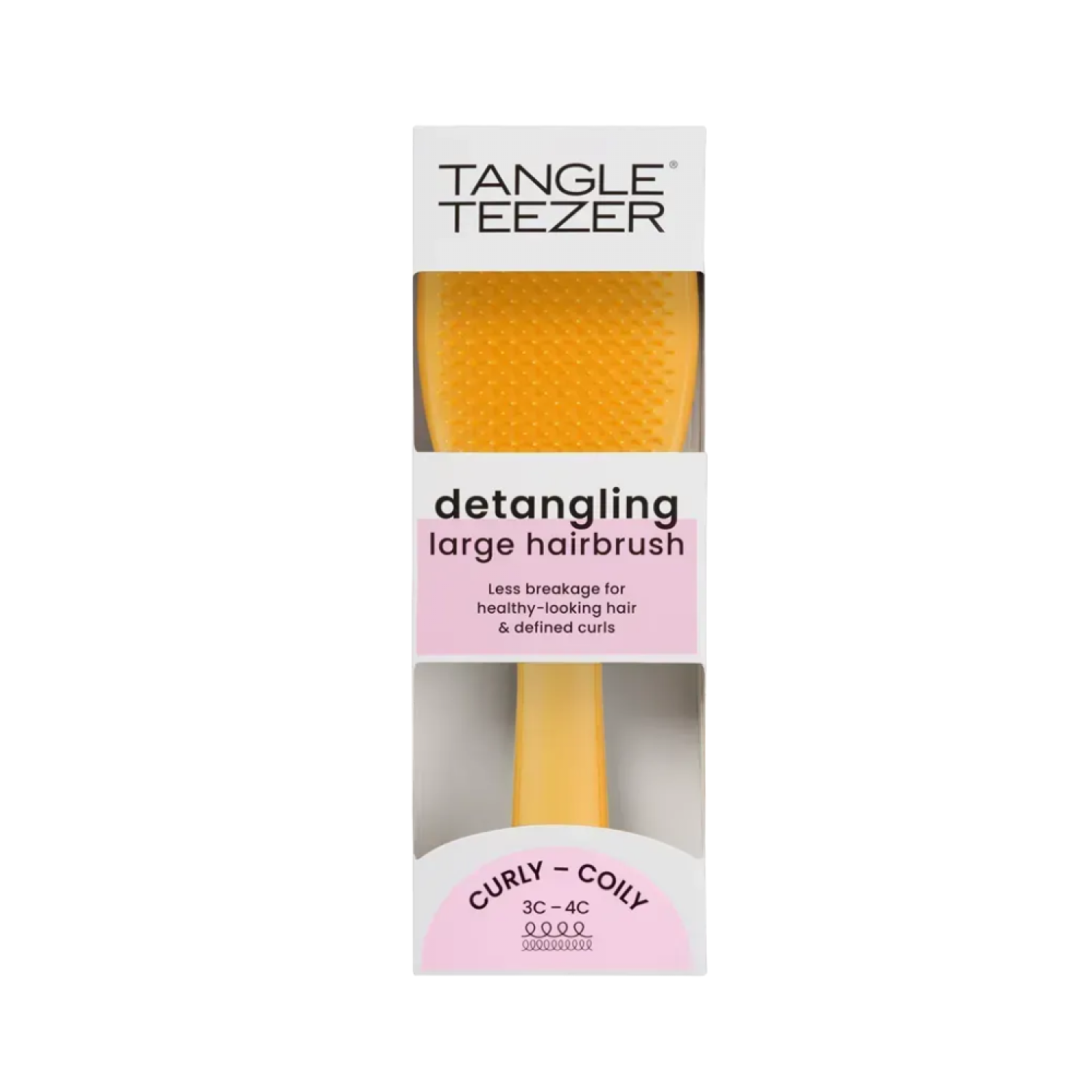 Расческа Tangle Teezer The Ultimate Detangler Large Naturally Curly Daffodil Yellow 5060926686639