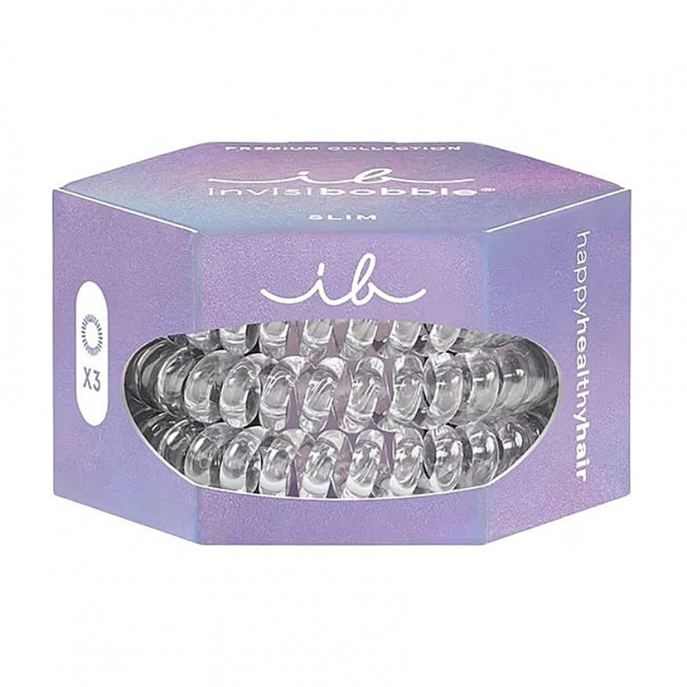 Резинка-браслет для волос invisibobble SLIM PREMIUM Crystal Clear