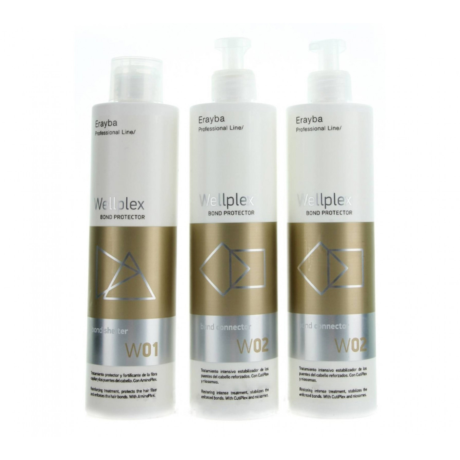 Erayba Wellplex salon kit Набор ФАЗА №1 500 ml + ФАЗА №2 2*500 ml НФ-00024202