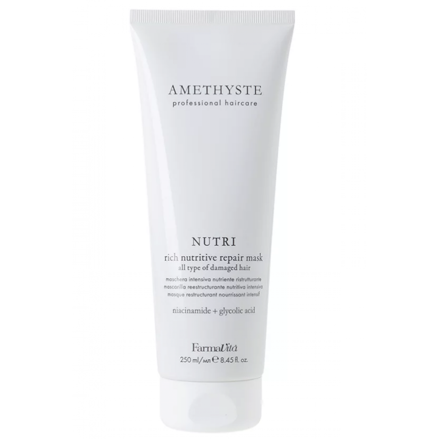 FARMAVITA AMETHYSTE NUTRI - Rich Nutritive Repair Mask Увлажняющая маска для волос 250 ml НФ-00028949