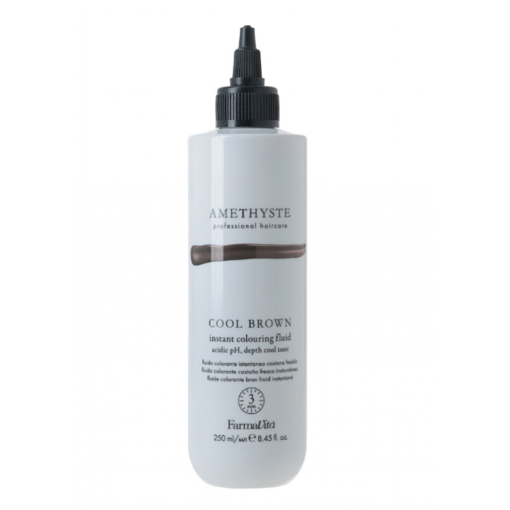 FARMAVITA AMETHYSTE COOL BROWN - Instant Colouring Fluid Жидкость для мгновенного окрашивания волос в холодные коричневые оттенки 250ml