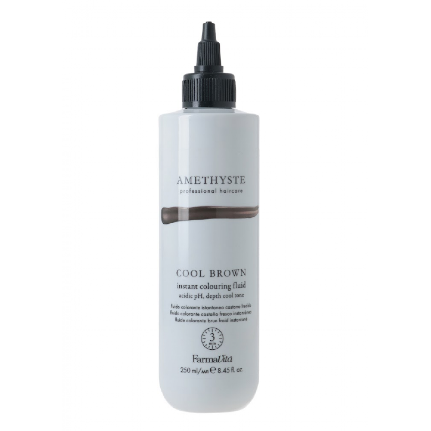 FARMAVITA AMETHYSTE COOL BROWN - Instant Colouring Fluid Жидкость для мгновенного окрашивания волос в холодные коричневые оттенки 250ml НФ-00028971
