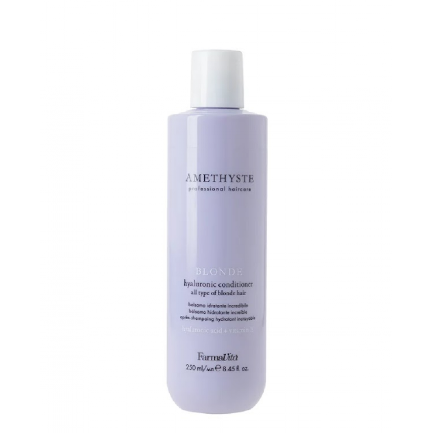 FARMAVITA AMETHYSTE BLONDE - Hyaluronic Conditioner Увлажняющий кондиционер для всех типов осветленных волос 250 ml НФ-00028954
