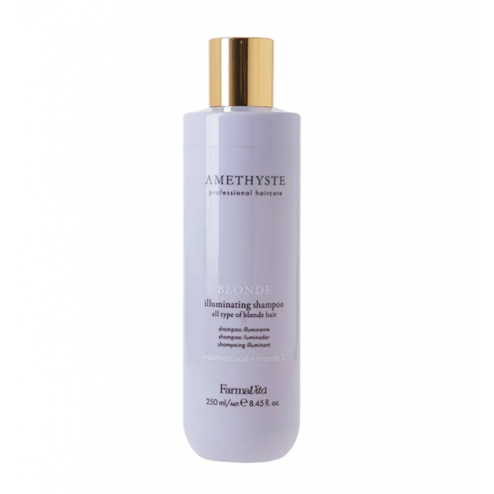 FARMAVITA AMETHYSTE BLONDE -Illuminating Shampoo Осветляющий и увлажняющий шампунь для всех типов осветленных волос 250 ml